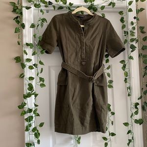 COPY - Banana Republic olive denim dress